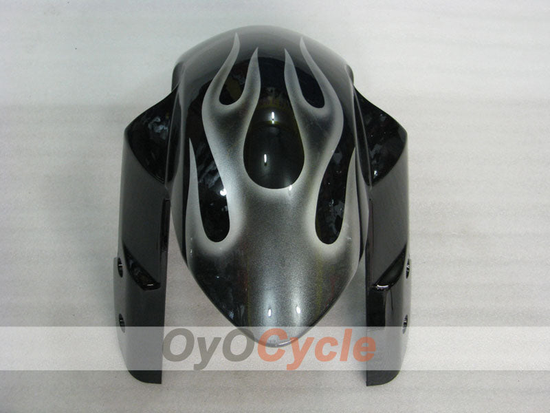 Kit de carénage moulé par injection pour GSX R1000 05-06 - Blanc, Noir - Flame #OYO87901969
