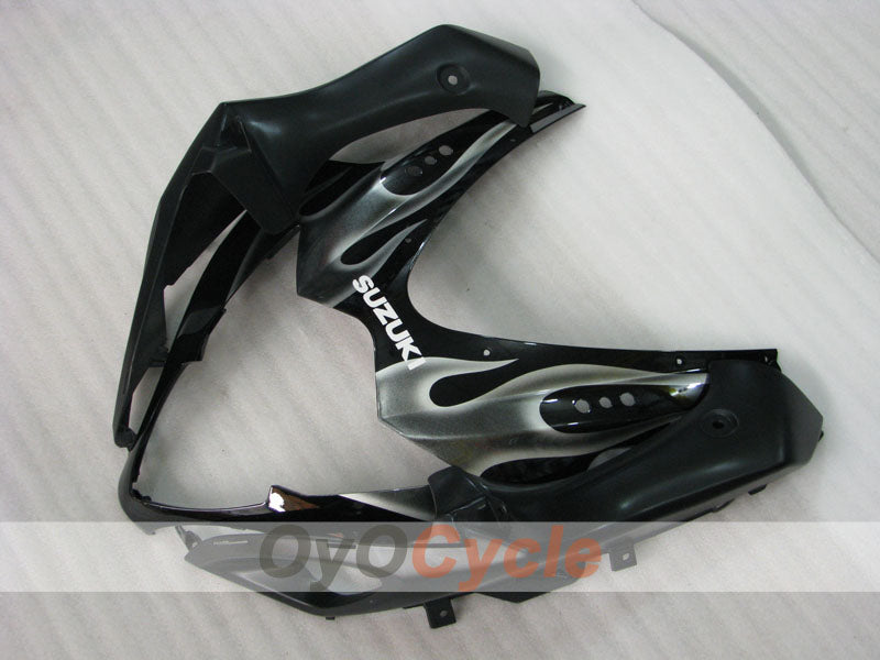 Kit de carénage moulé par injection pour GSX R1000 05-06 - Blanc, Noir - Flame #OYO87901969