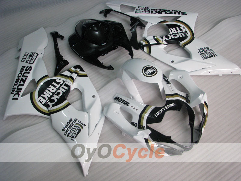 Kit de carénage moulé par injection pour GSX R1000 05-06 - Blanc, Noir - Lucky Strike, MICHELIN, MOTUL #OYO87901978 Image principale du produit