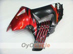 Kit de carénages injectés pour NINJA ZX-14R 06-11 - Rouge, noir - Style usine #OYO87901998