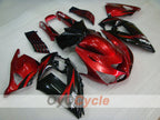 Kit de carénages injectés pour NINJA ZX-14R 06-11 - Rouge, noir - Style usine #OYO87901998