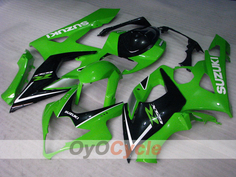 Kit de carénage injecté pour GSX R1000 05-06 - Vert, noir - Style d’usine #OYO87902010