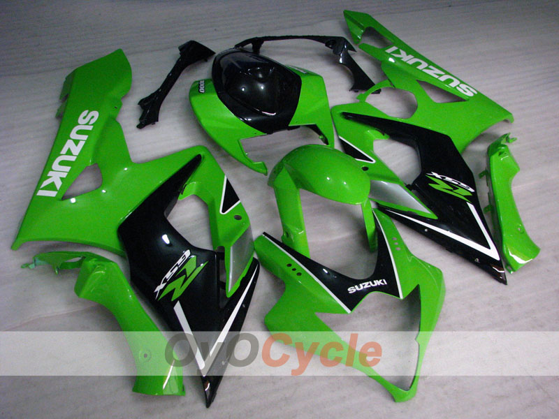 Kit de carénage injecté pour GSX R1000 05-06 - Vert, noir - Style d’usine #OYO87902010
