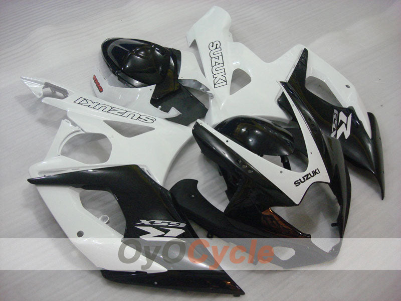 Kit de carénage injecté pour GSX R1000 05-06 - Blanc, noir - Style d’usine #OYO87902014