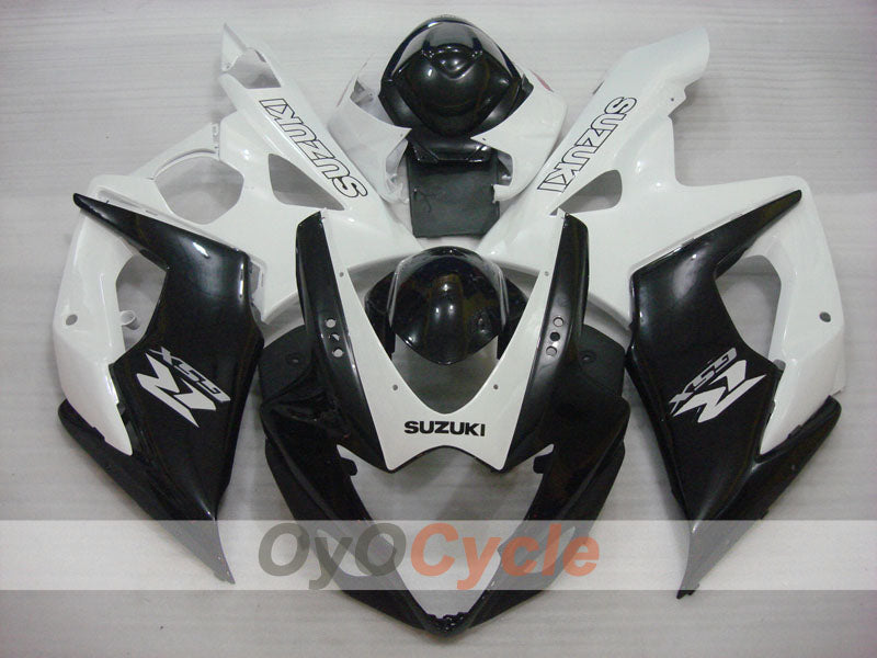 Kit de carénage injecté pour GSX R1000 05-06 - Blanc, noir - Style d’usine #OYO87902014