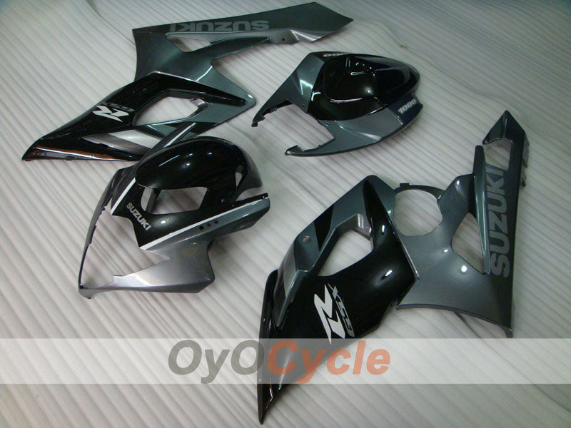 Kit de carénage injecté pour GSX R1000 05-06 - Noir, gris - Style d’usine #OYO87902018