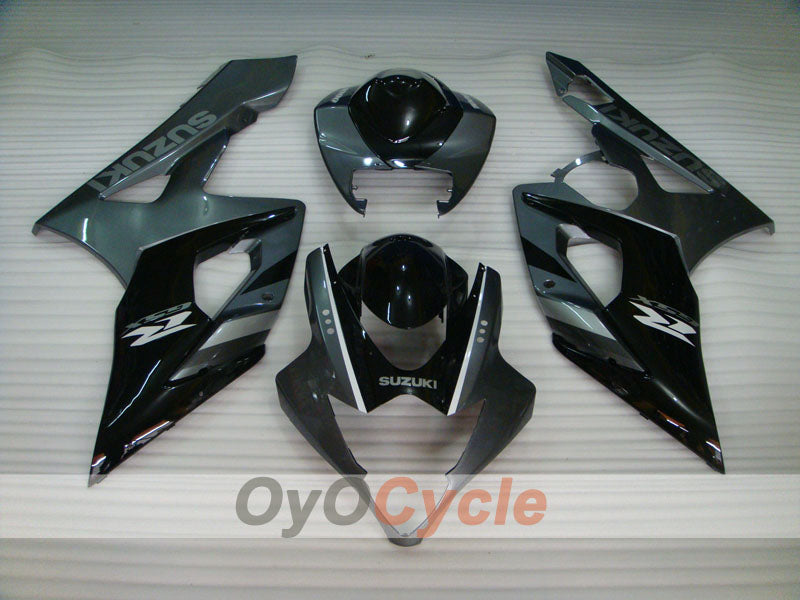 Kit de carénage injecté pour GSX R1000 05-06 - Noir, gris - Style d’usine #OYO87902018