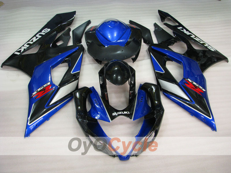 Kit de carénage injecté pour GSX R1000 05-06 - Bleu, Noir - Style usine #OYO87902033