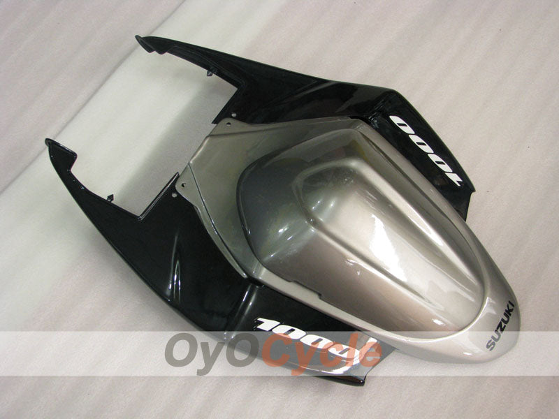 Kit de carénage injecté pour GSX R1000 05-06 - Noir, Argent - Style usine #OYO87902035