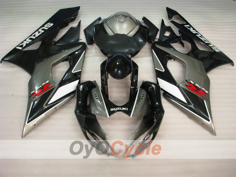 Kit de carénage injecté pour GSX R1000 05-06 - Noir, Argent - Style usine #OYO87902035 Image secondaire du produit