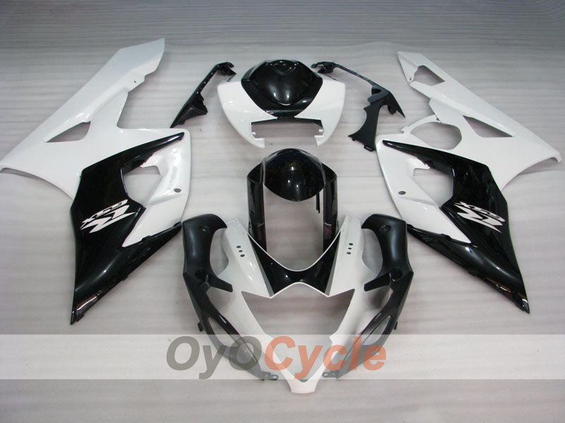 Kit de carénage injecté pour GSX R1000 05-06 - Blanc, Noir - Style usine #OYO87902040
