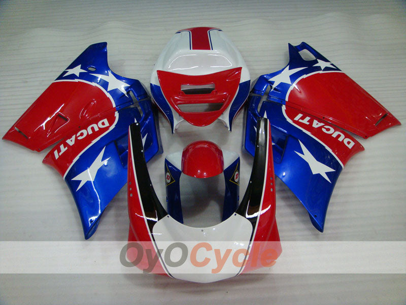 Kit de carénage à injection pour Ducati 748 94-02 - Rouge, Bleu - Style usine #OYO87902058 Image secondaire du produit