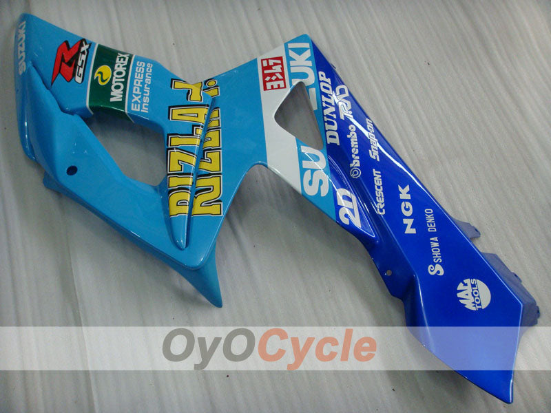 Kit de carénage à injection pour GSX R1000 05-06 - Bleu, Blanc - Rizla+ #OYO87902060
