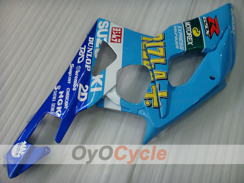 Kit de carénage à injection pour GSX R1000 05-06 - Bleu, Blanc - Rizla+ #OYO87902060