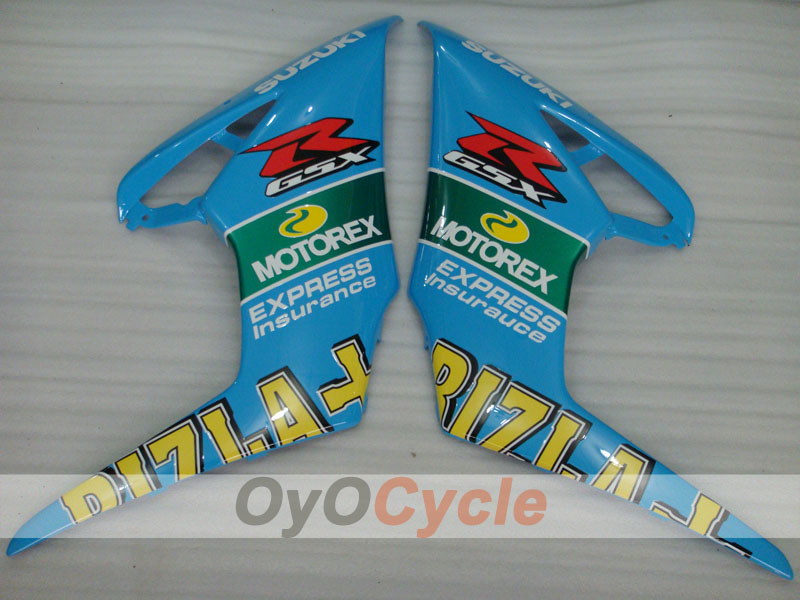 Kit de carénage à injection pour GSX R1000 05-06 - Bleu, Blanc - Rizla+ #OYO87902060