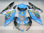 Kit de carénage à injection pour GSX R1000 05-06 - Bleu, Noir - DUNLOP, Rizla+ #OYO87902063