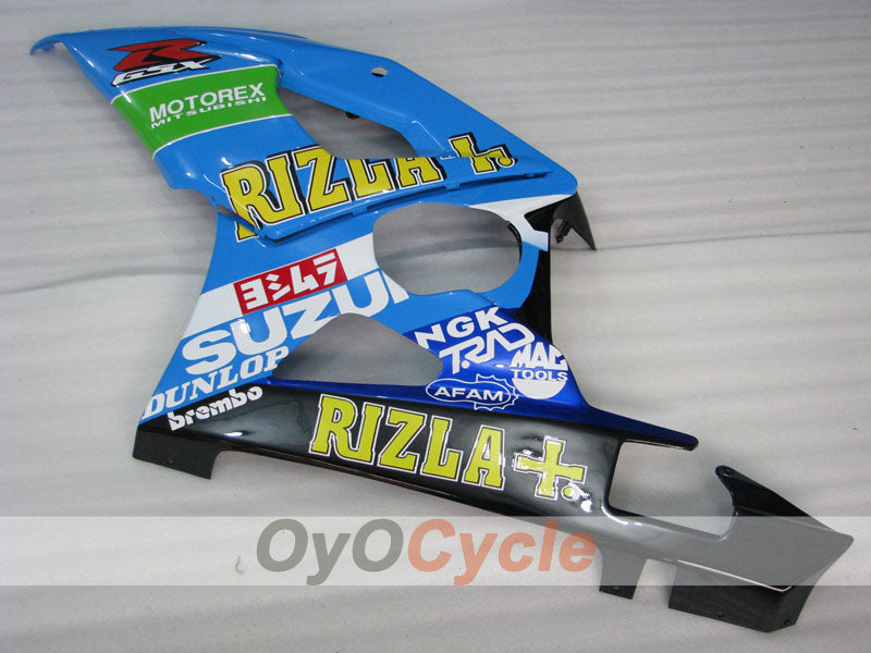 Kit de carénage à injection pour GSX R1000 05-06 - Bleu, Noir - DUNLOP, Rizla+ #OYO87902063