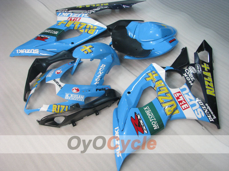 Kit de carénage à injection pour GSX R1000 05-06 - Bleu, Noir - DUNLOP, Rizla+ #OYO87902063 Image secondaire du produit