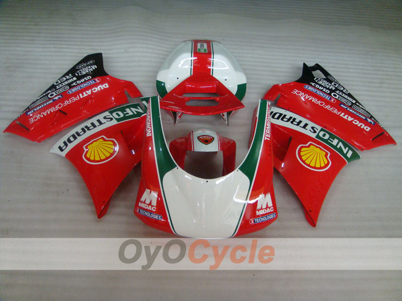 Kit de carénage à injection pour Ducati 748 94-02 - Rouge, Blanc - INFO STRADA #OYO87902068 Image secondaire du produit