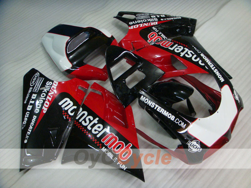 Kit de carénage à injection pour Ducati 748 94-02 - Rouge, Noir - Monstermob #OYO87902072 Image principale du produit