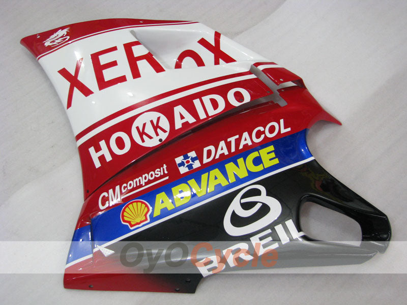 Kit de carénage à injection pour Ducati 748 94-02 - Rouge, Blanc - Xerox #OYO87902090