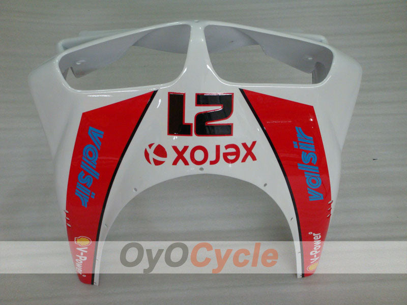 Kit de carénage à injection pour Ducati 748 94-02 - Rouge, Blanc - Xerox #OYO87902095