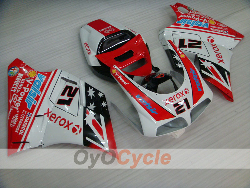 Kit de carénage à injection pour Ducati 748 94-02 - Rouge, Blanc - Xerox #OYO87902095 Image secondaire du produit