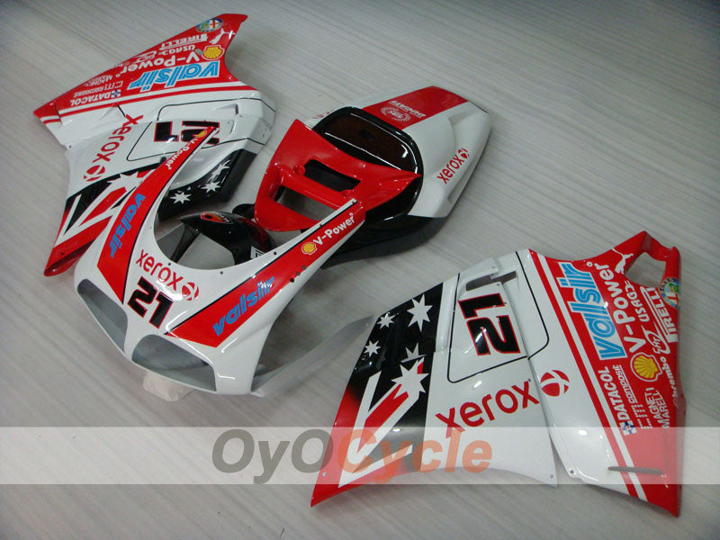 Kit de carénage à injection pour Ducati 748 94-02 - Rouge, Blanc - Xerox #OYO87902095 Image principale du produit