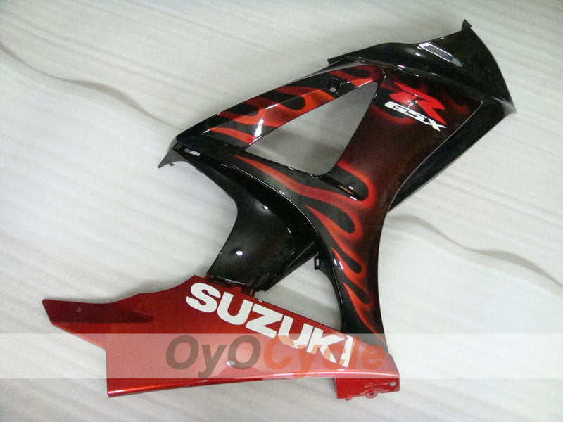 Kit de carénage à injection pour GSX R1000 07-08 - Rouge, Noir - Flame #OYO87902098