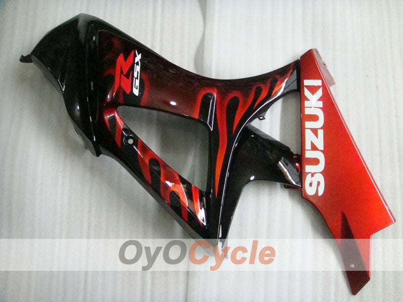 Kit de carénage à injection pour GSX R1000 07-08 - Rouge, Noir - Flame #OYO87902098