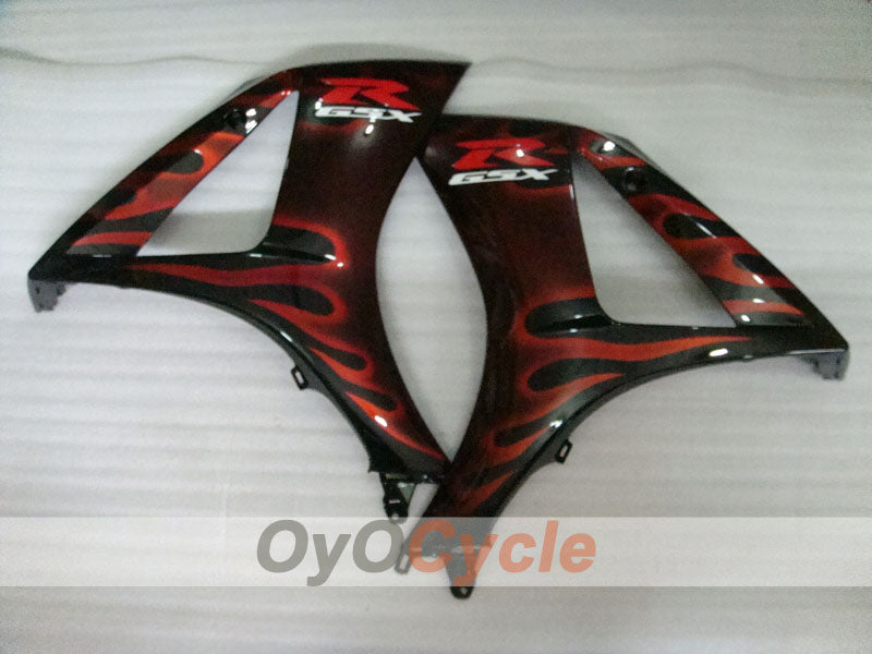Kit de carénage à injection pour GSX R1000 07-08 - Rouge, Noir - Flame #OYO87902098
