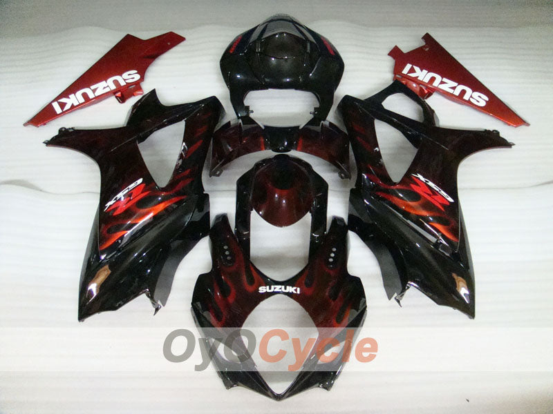 Kit de carénage à injection pour GSX R1000 07-08 - Rouge, Noir - Flame #OYO87902098 Image secondaire du produit