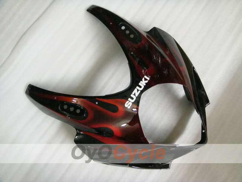 Kit de carénage à injection pour GSX R1000 07-08 - Rouge, Noir - Flame #OYO87902098