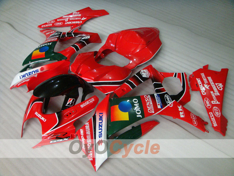 Kit de carénage à injection pour GSX R1000 07-08 - Rouge, Noir - JOMO #OYO87902102