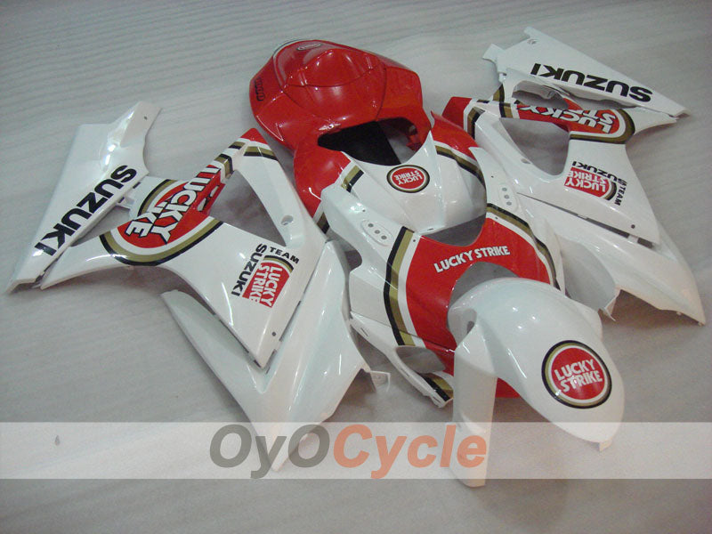 Kit de carénage injecté pour GSX R1000 07-08 - Rouge, blanc - Lucky Strike, MOTUL #OYO87902107 Image principale du produit