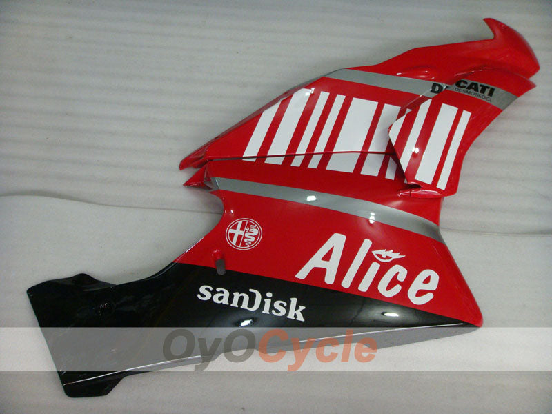 Kit de carénage à injection pour Ducati 999 03-04 - Rouge, Noir - Alice #OYO87902349