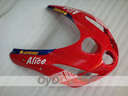 Kit de carénage injecté pour Ducati 749 03-04 - Rouge, noir - Alice #OYO87902109