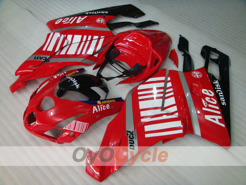 Kit de carénage à injection pour Ducati 999 03-04 - Rouge, Noir - Alice #OYO87902349 Image principale du produit