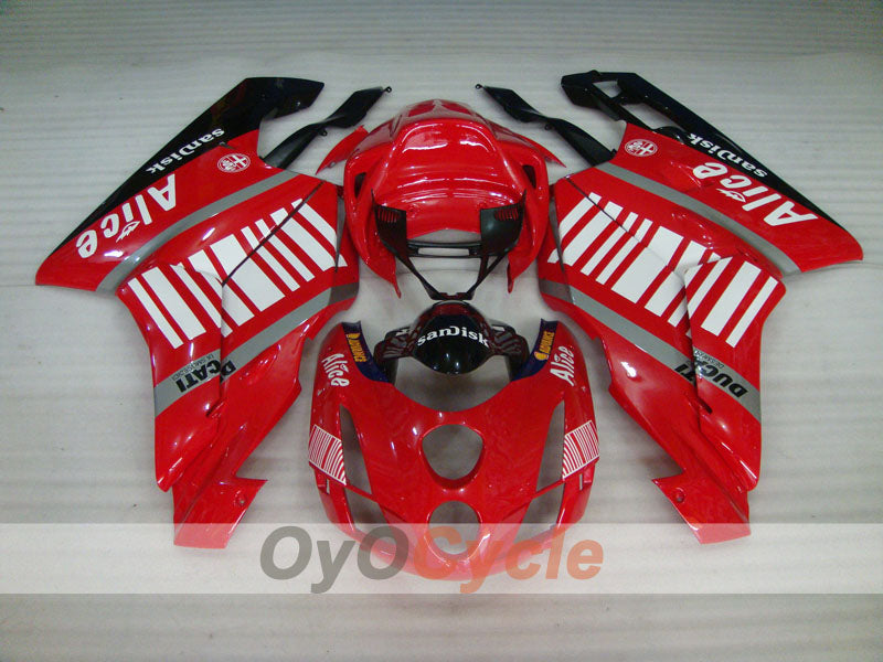 Kit de carénage à injection pour Ducati 999 03-04 - Rouge, Noir - Alice #OYO87902349