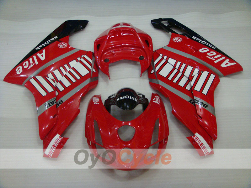 Kit de carénage à injection pour Ducati 999 03-04 - Rouge, Noir - Alice #OYO87902350