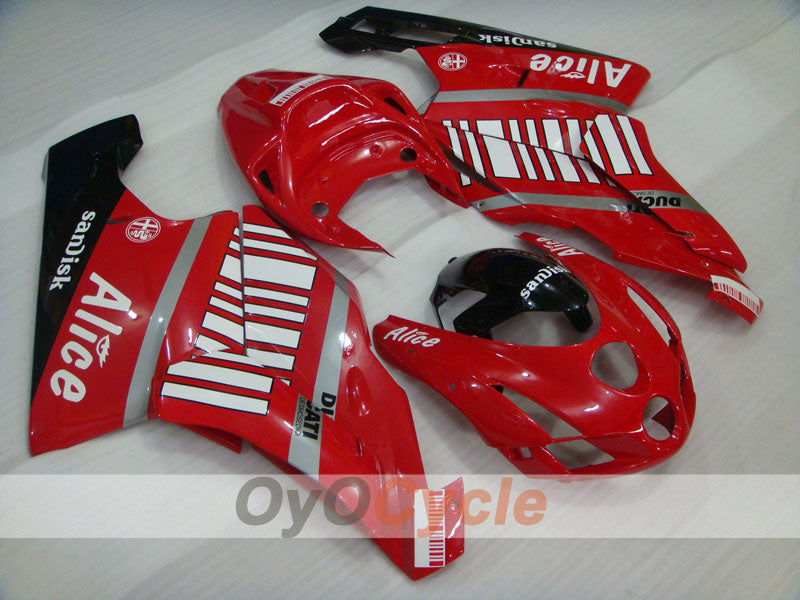 Kit de carénage à injection pour Ducati 999 03-04 - Rouge, Noir - Alice #OYO87902350