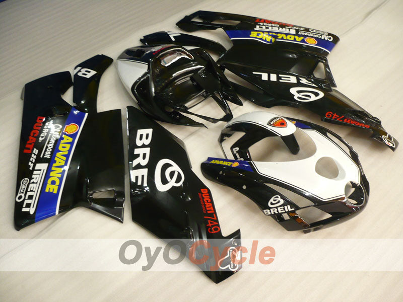Kit de carénage à injection pour Ducati 999 03-04 - Blanc, Noir - BREIL #OYO87902351 Image principale du produit