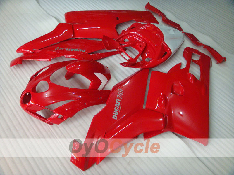 Kit de carénage à injection pour Ducati 749 03-04 - Rouge - Style usine #OYO87902119