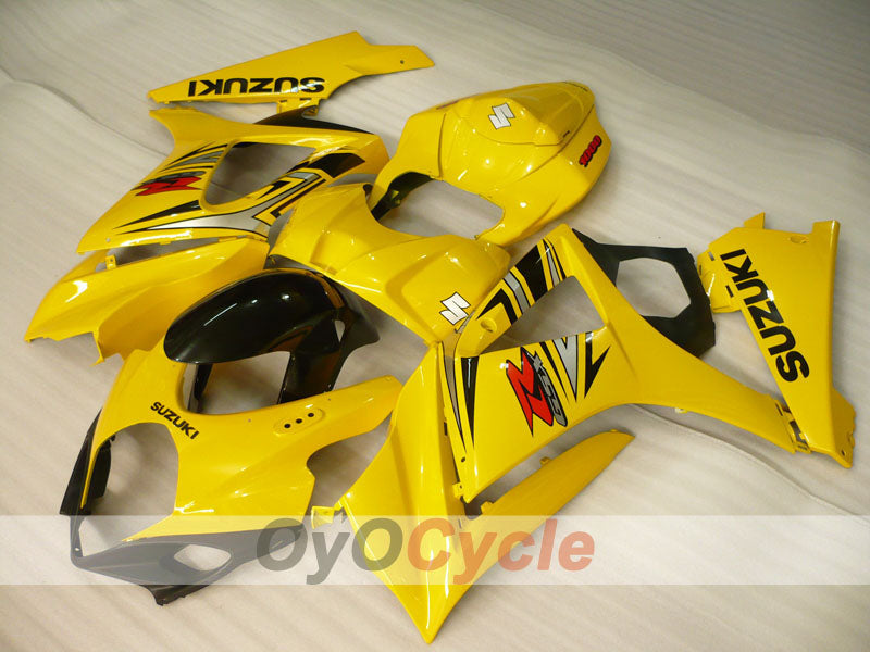 Kit de carénage à injection pour GSX R1000 07-08 - Jaune, Noir - Style usine #OYO87902120