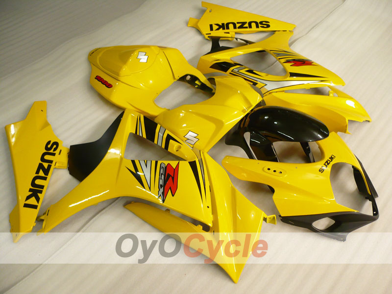 Kit de carénage à injection pour GSX R1000 07-08 - Jaune, Noir - Style usine #OYO87902120 Image principale du produit