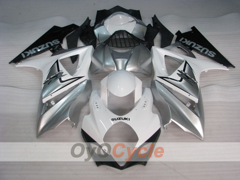 Kit de carénage à injection pour GSX R1000 07-08 - Blanc, Noir - Style usine #OYO87902138