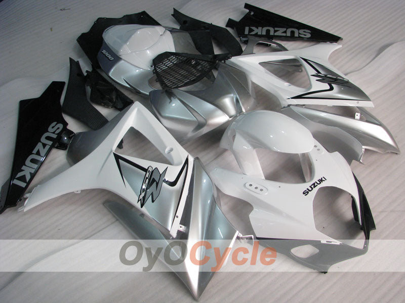 Kit de carénage à injection pour GSX R1000 07-08 - Blanc, Noir - Style usine #OYO87902138