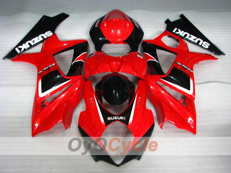 Kit de carénage à injection pour GSX R1000 07-08 - Rouge, Noir - Style usine #OYO87902139