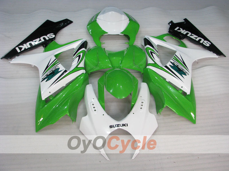Kit de carénage à injection pour GSX R1000 07-08 - Vert, Blanc - Style usine #OYO87902142 Image secondaire du produit