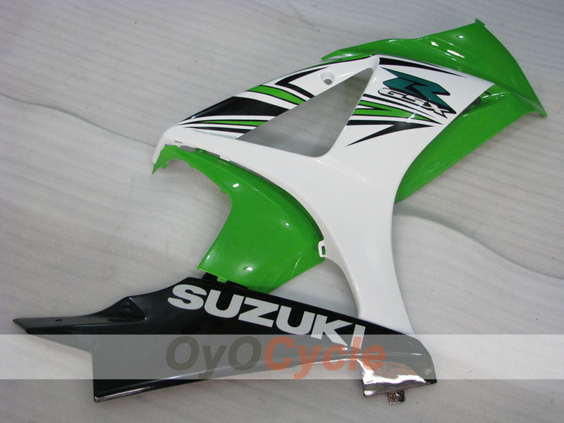 Kit de carénage à injection pour GSX R1000 07-08 - Vert, Blanc - Style usine #OYO87902142